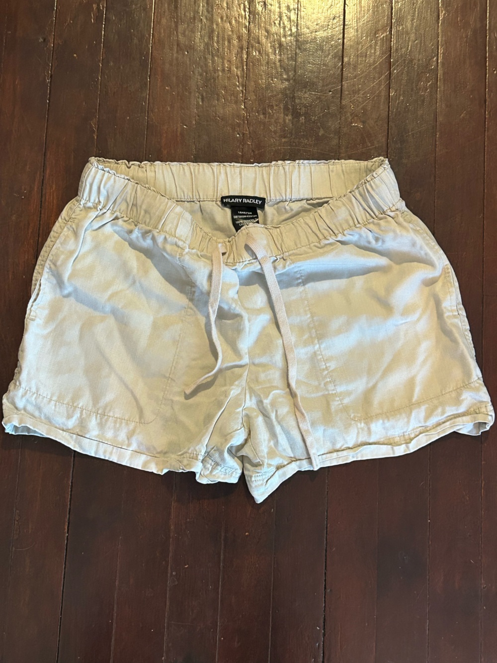 Hilary Radley Girls' Cream Drawstring Casual Shorts